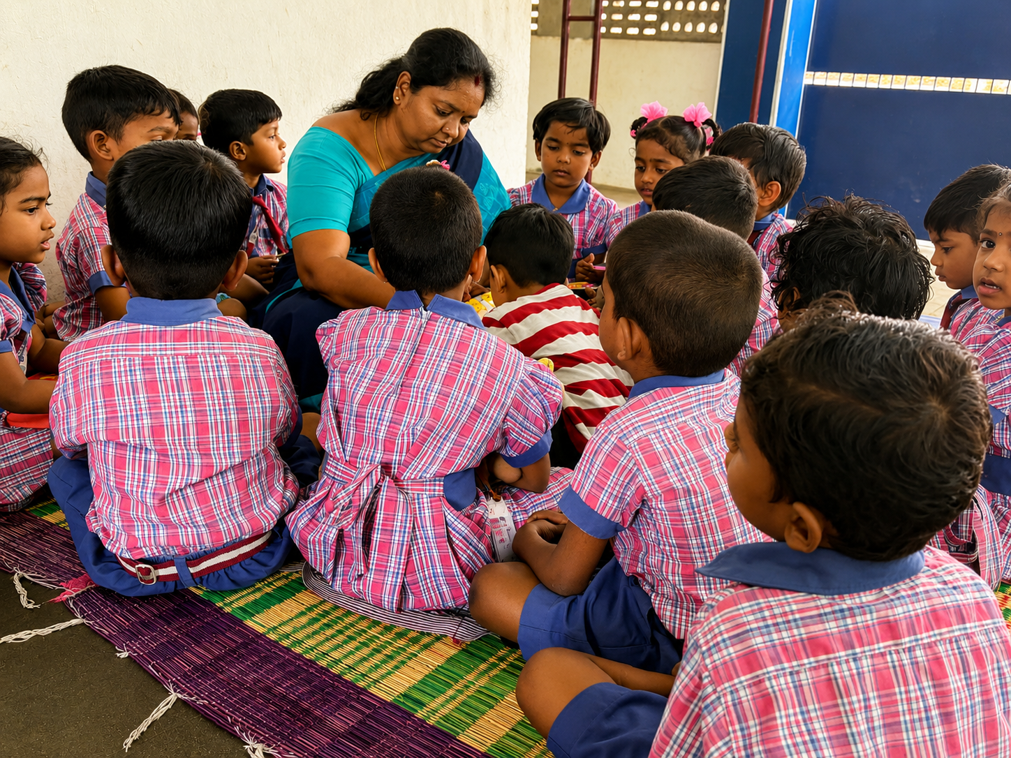 Nursery School Arakonam child doing scientific activities